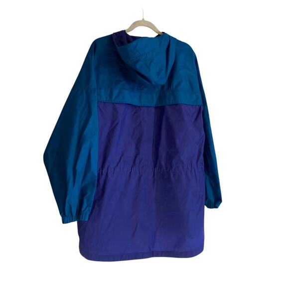Columbia Turquoise Purple Lightweight Packable Windbreaker Parka Size Large - Picture 2 of 16